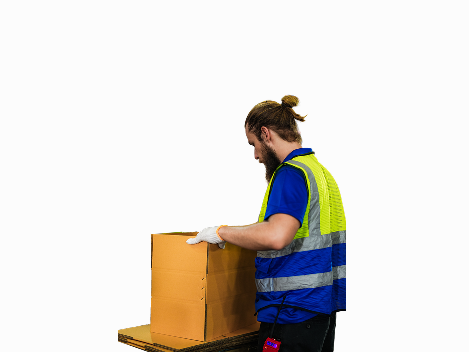 Worker with a box
