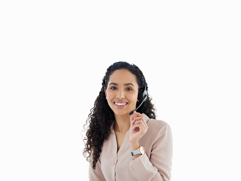 Support agent with headset