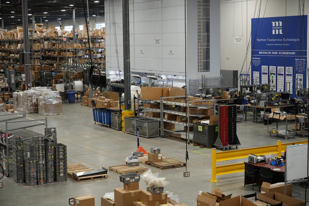 MFT overhead warehouse floor